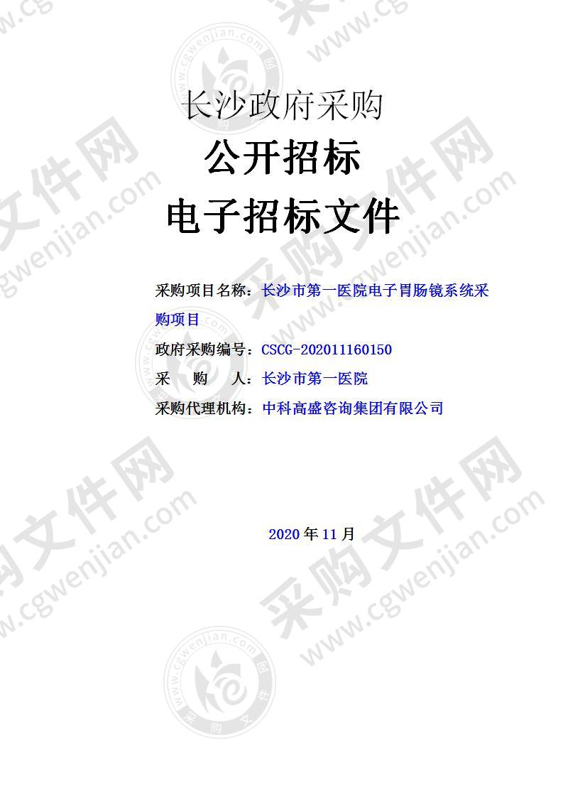 长沙市第一医院电子胃肠镜系统采购项目