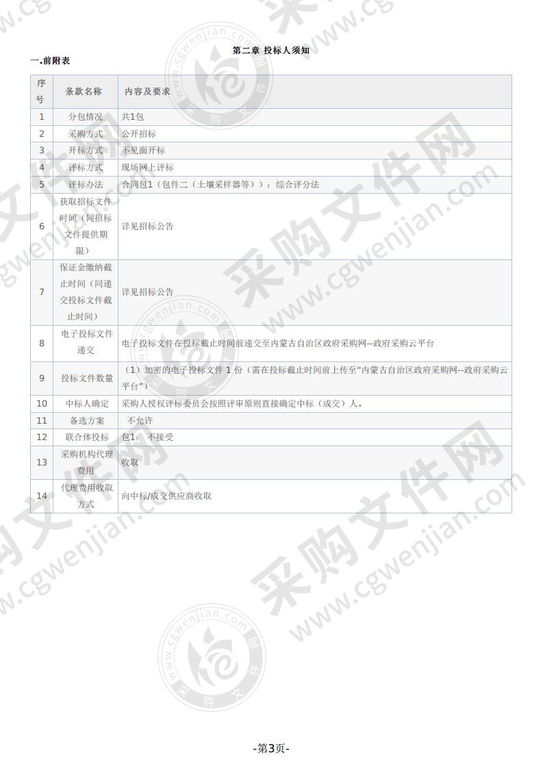 鄂托克前旗环境监测站土壤环境质量监测能力建设项目