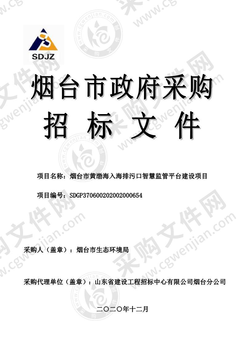 烟台市生态环境局烟台市黄渤海入海排污口智慧监管平台建设项目