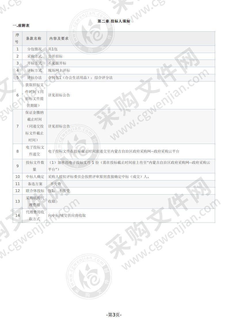 准格尔中队新营区办公生活用品