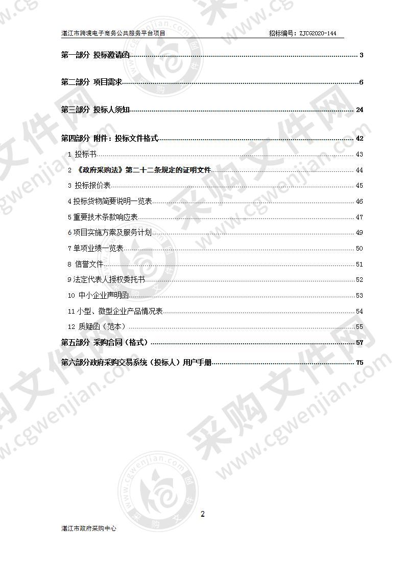 湛江市跨境电商公共服务平台项目