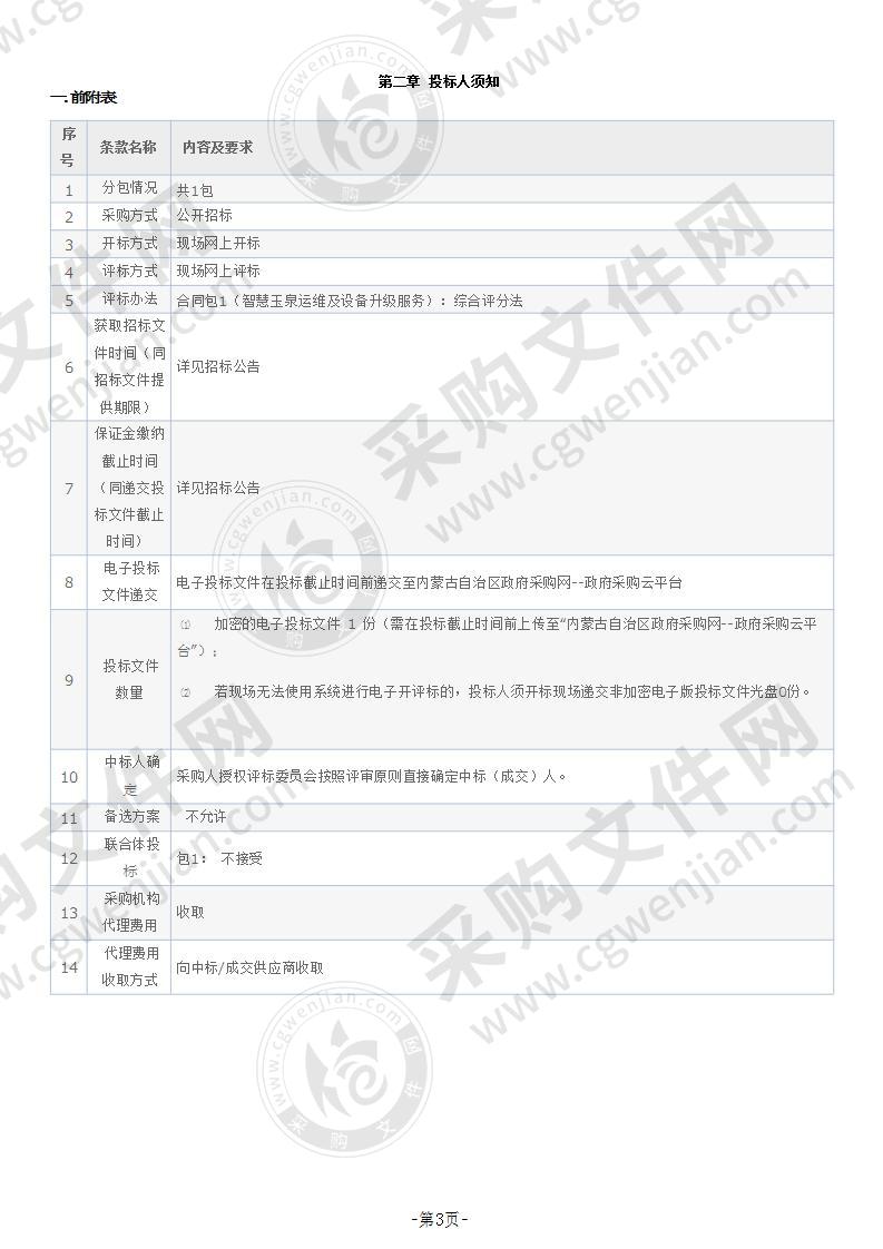 智慧玉泉运维及设备升级服务