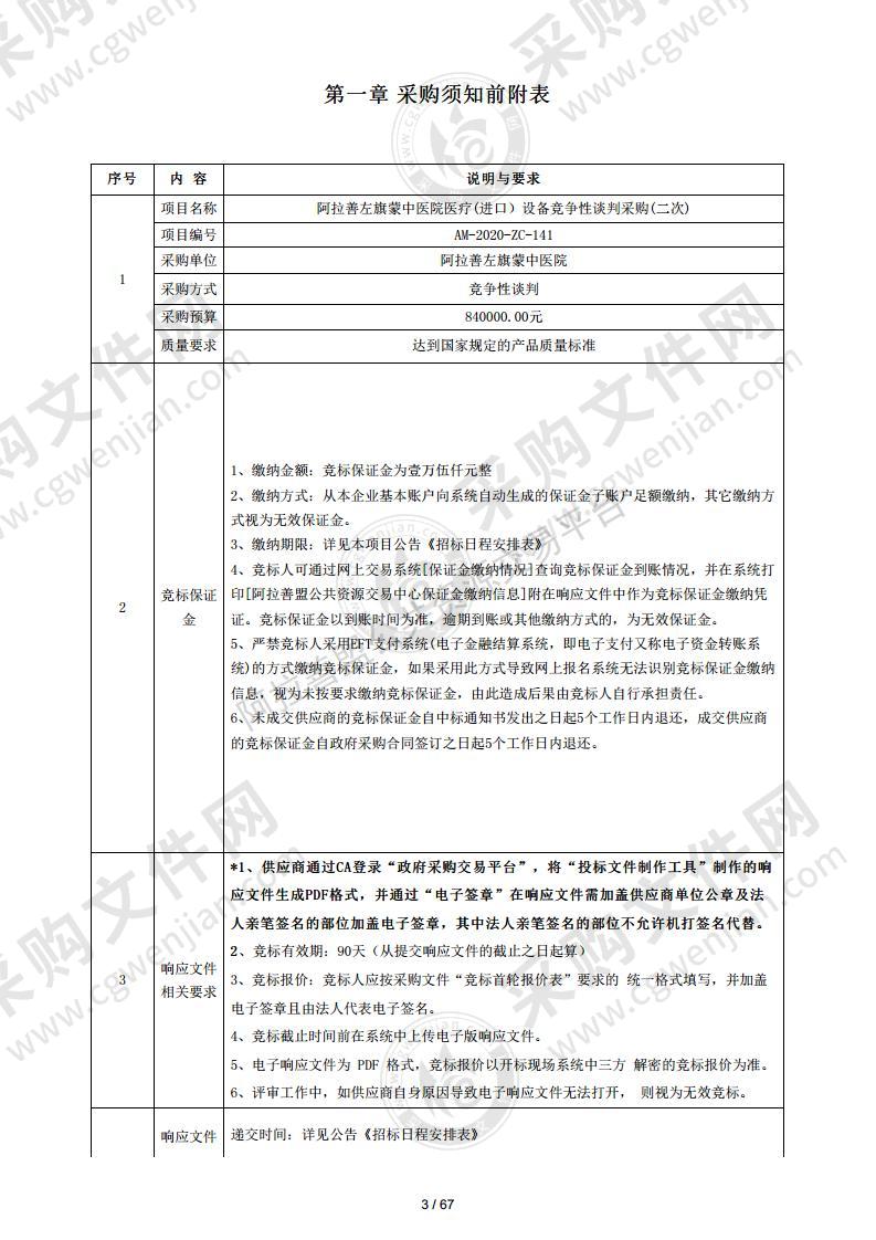 医院医疗(进口）设备