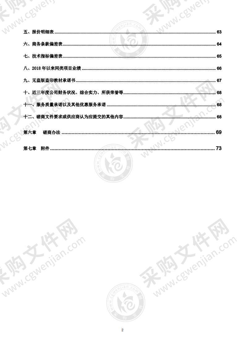 山东省潍坊商业学校2021年度教材采购项目