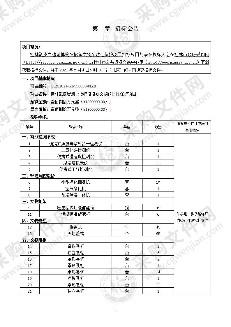 桂林甑皮岩遗址博物馆馆藏文物预防性保护项目