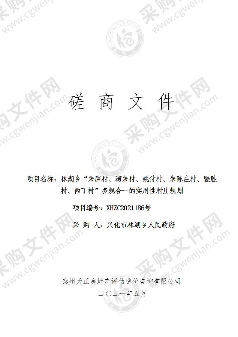 林湖乡“朱胖村、湾朱村、姚付村、朱陈庄村、强胜村、西丁村”多规合一的实用性村庄规划