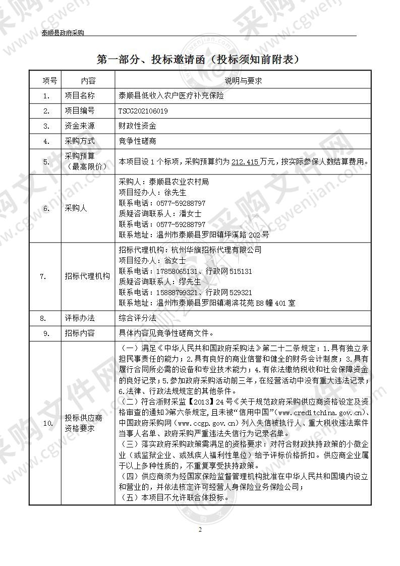 泰顺县低收入农户医疗补充保险