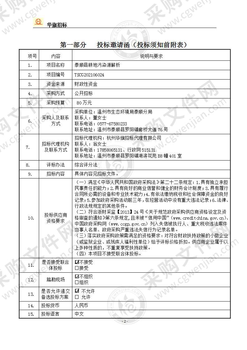 泰顺县耕地污染源解析