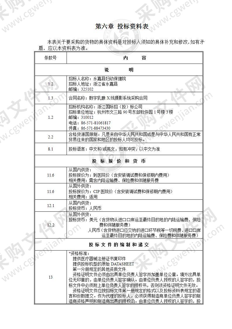 永嘉县妇幼保健院数字乳腺X线摄影系统