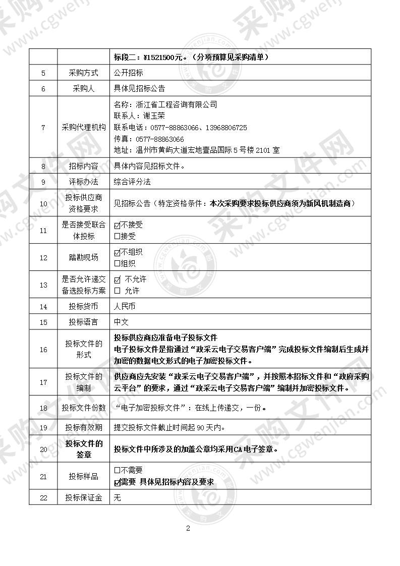 温州市鹿城区2021年“温馨教室”工程新风采购项目