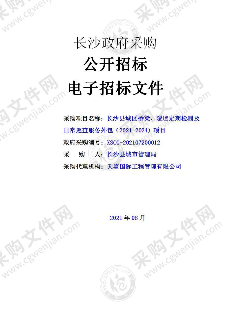 长沙县城区桥梁、隧道定期检测及日常巡查服务外包采购