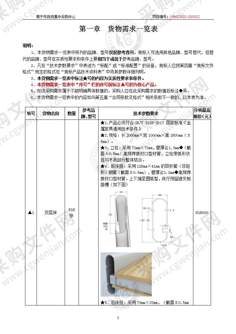 南宁市现代教育技术中心南宁三十六中江南校区（高中部）二期教育装备-教学用具采购