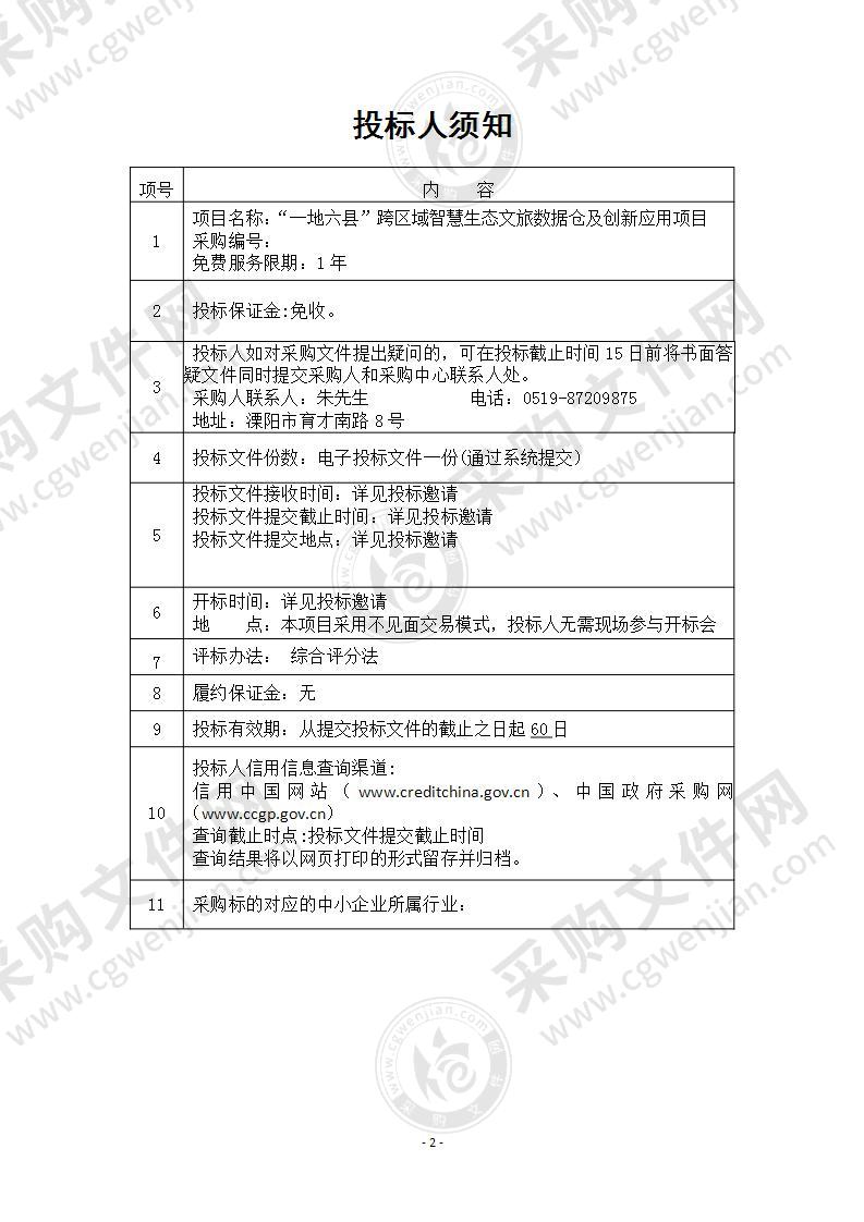 “一地六县”跨区域智慧生态文旅数据仓及创新应用项目