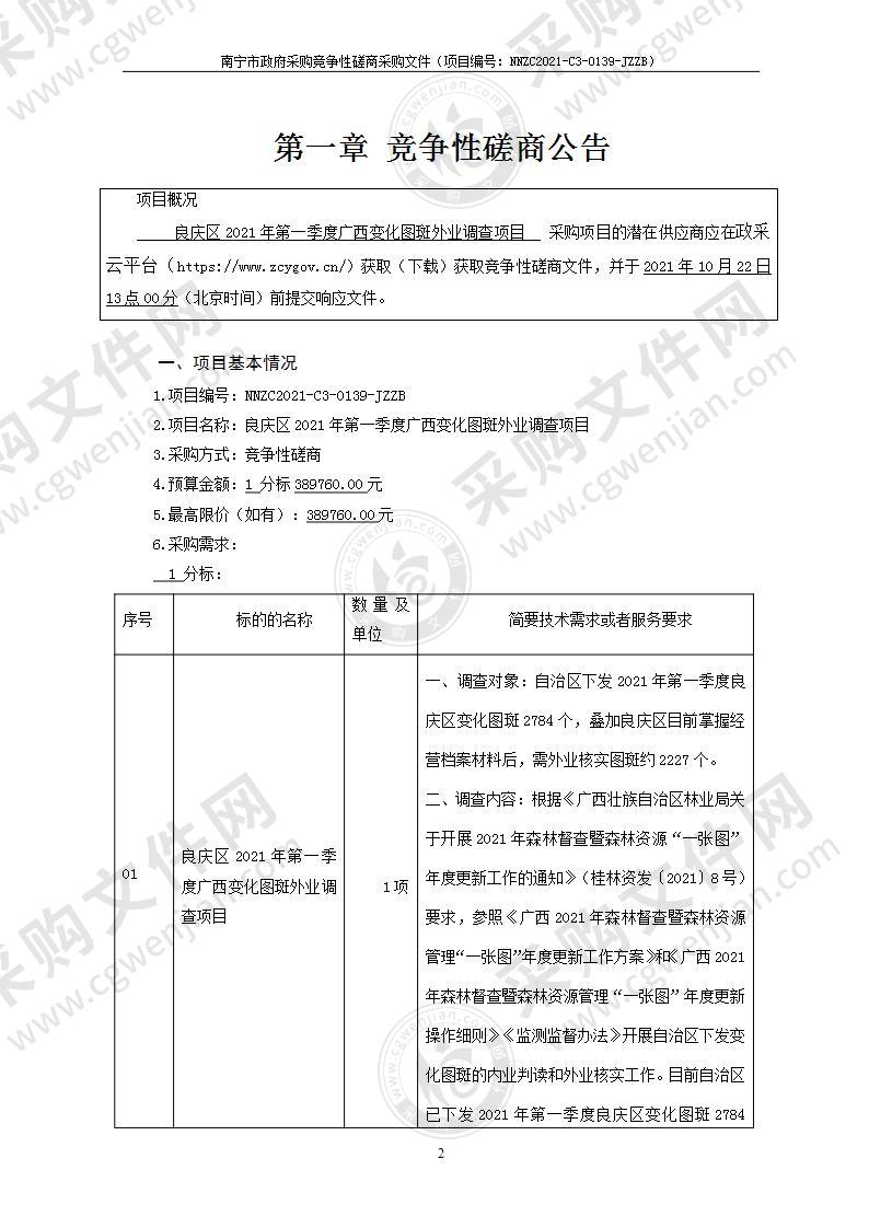 良庆区2021年第一季度广西变化图斑外业调查项目