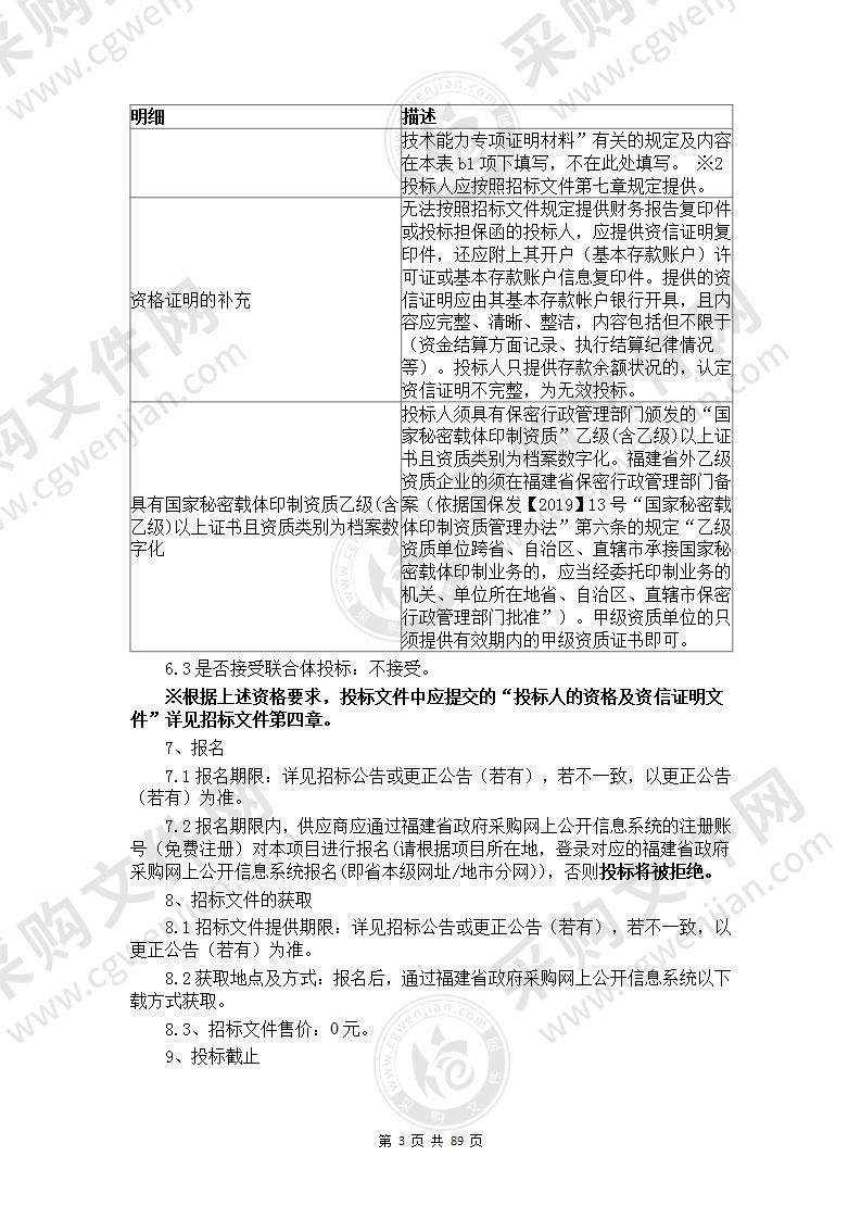 莆田市公安局城厢分局2021年度历史户籍档案数字化建设项目