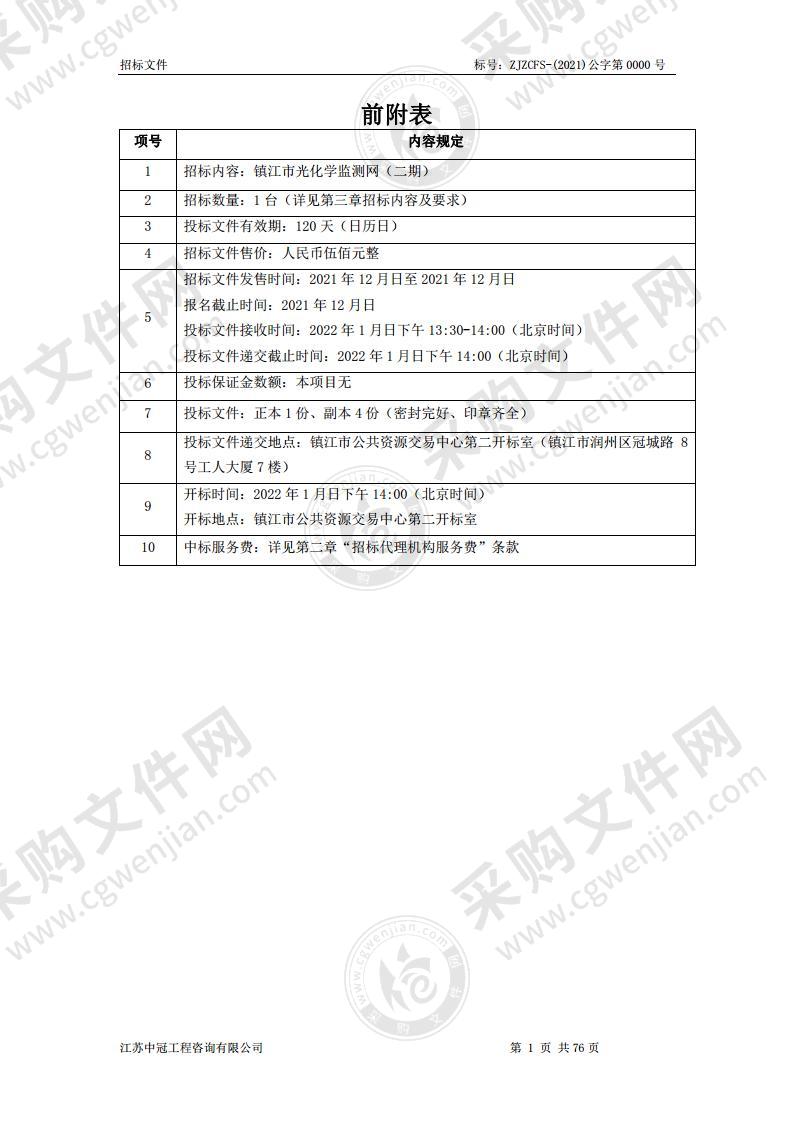 镇江市光化学监测网（二期）