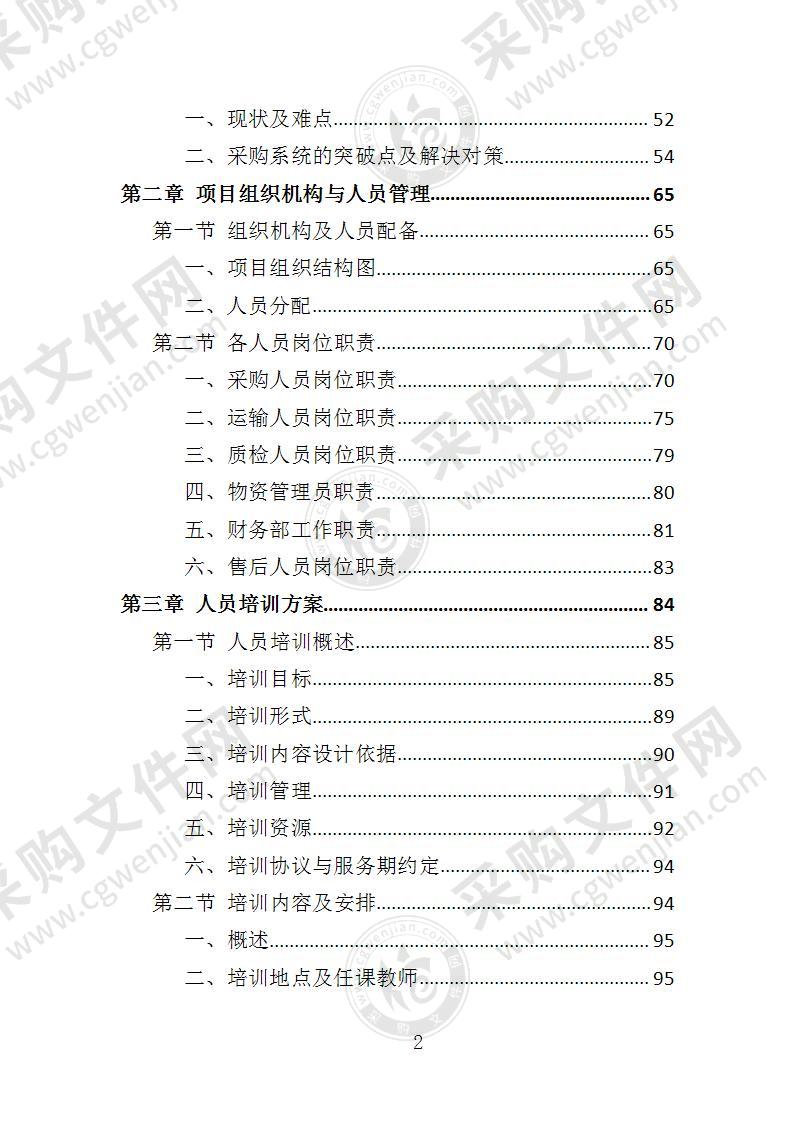 五金材料采购投标方案