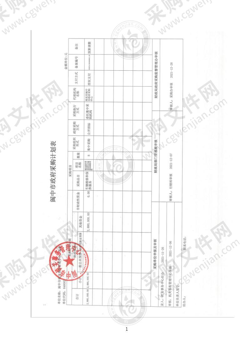 阆中市机关事务管理中心公务用车定点维修保养服务采购