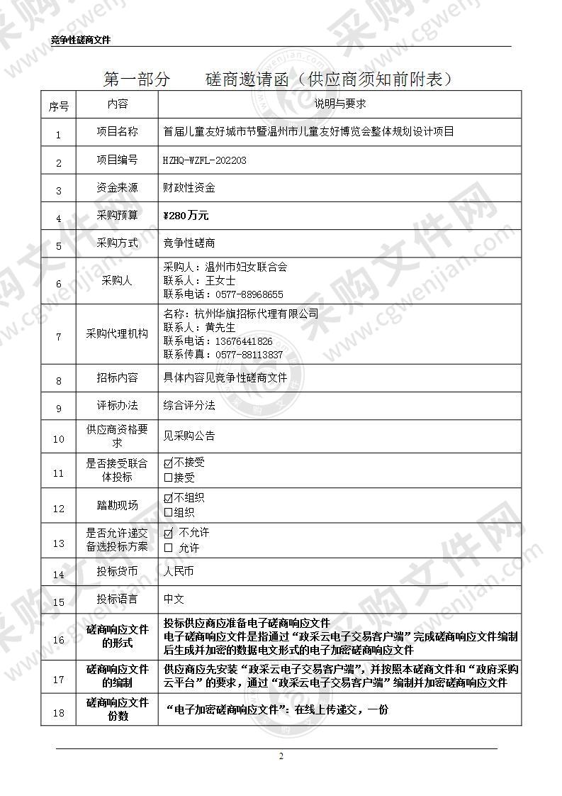 首届儿童友好城市节暨温州市儿童友好博览会整体规划设计项目