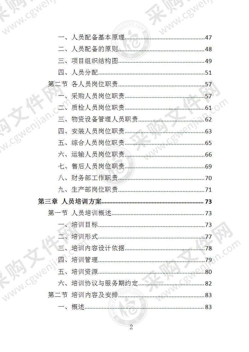 门窗采购投标方案