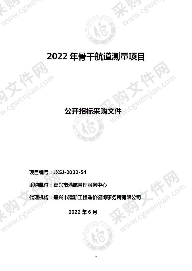 2022年骨干航道测量项目