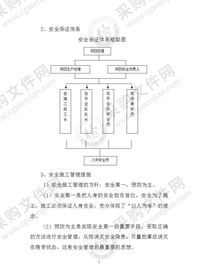 绿化工程安全文明施工措施