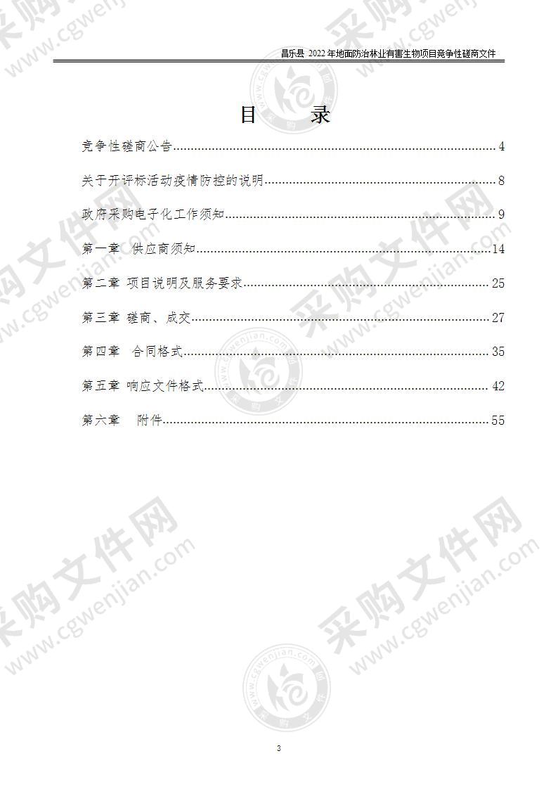 昌乐县2022年地面防治林业有害生物项目