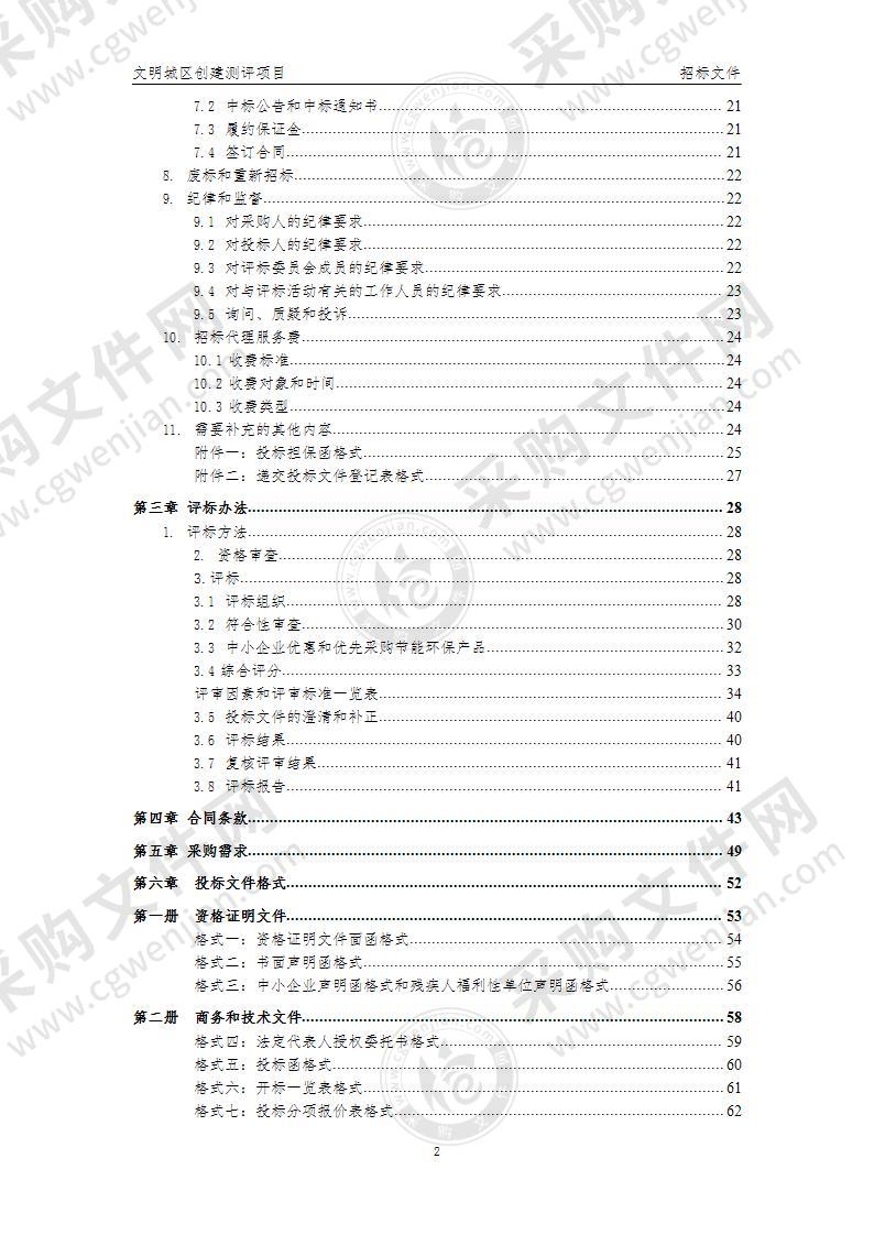 文明城区创建测评