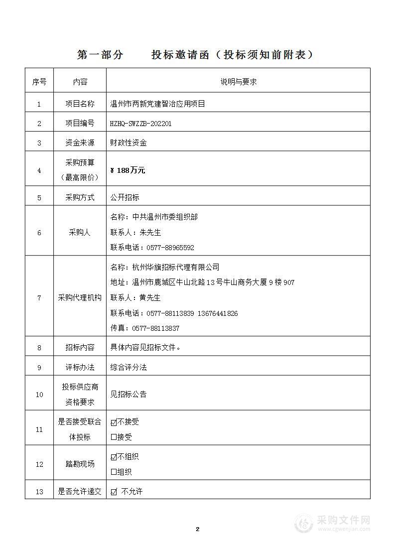 温州市两新党建智治应用项目