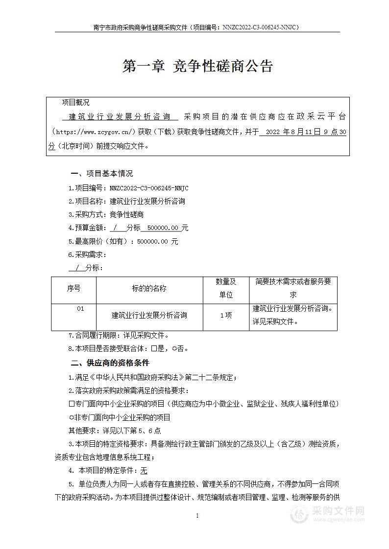 建筑业行业发展分析咨询