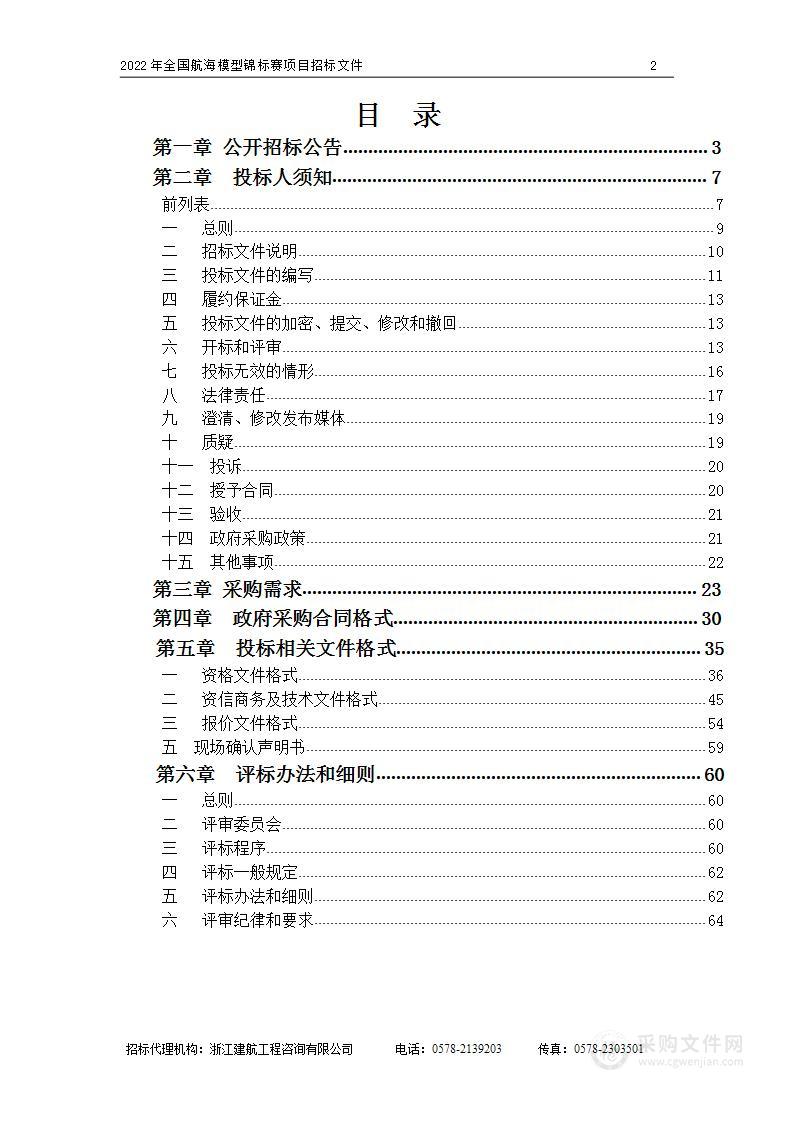 2022年全国航海模型锦标赛项目