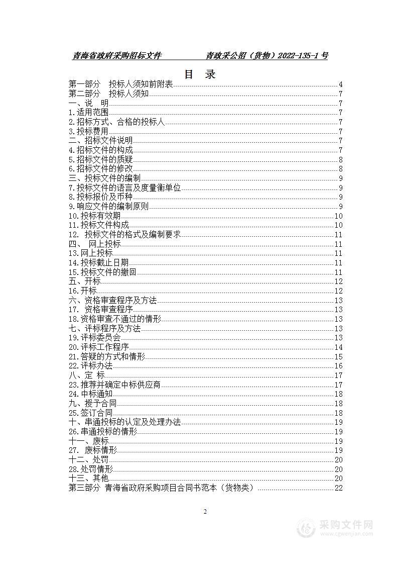 2022年度青海省公安机关制式服装采购项目