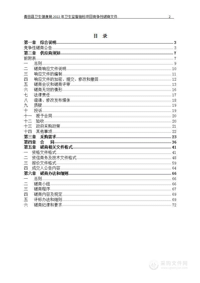 2022年卫生监督抽检项目