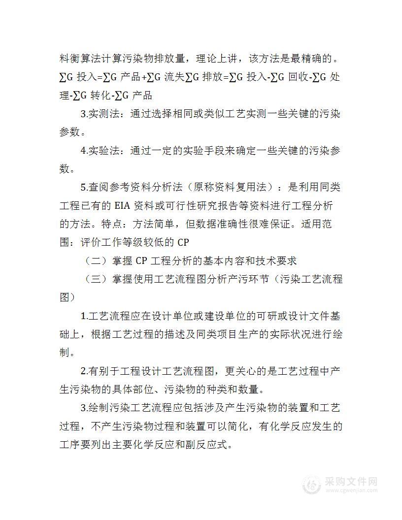 环评技术方法总结