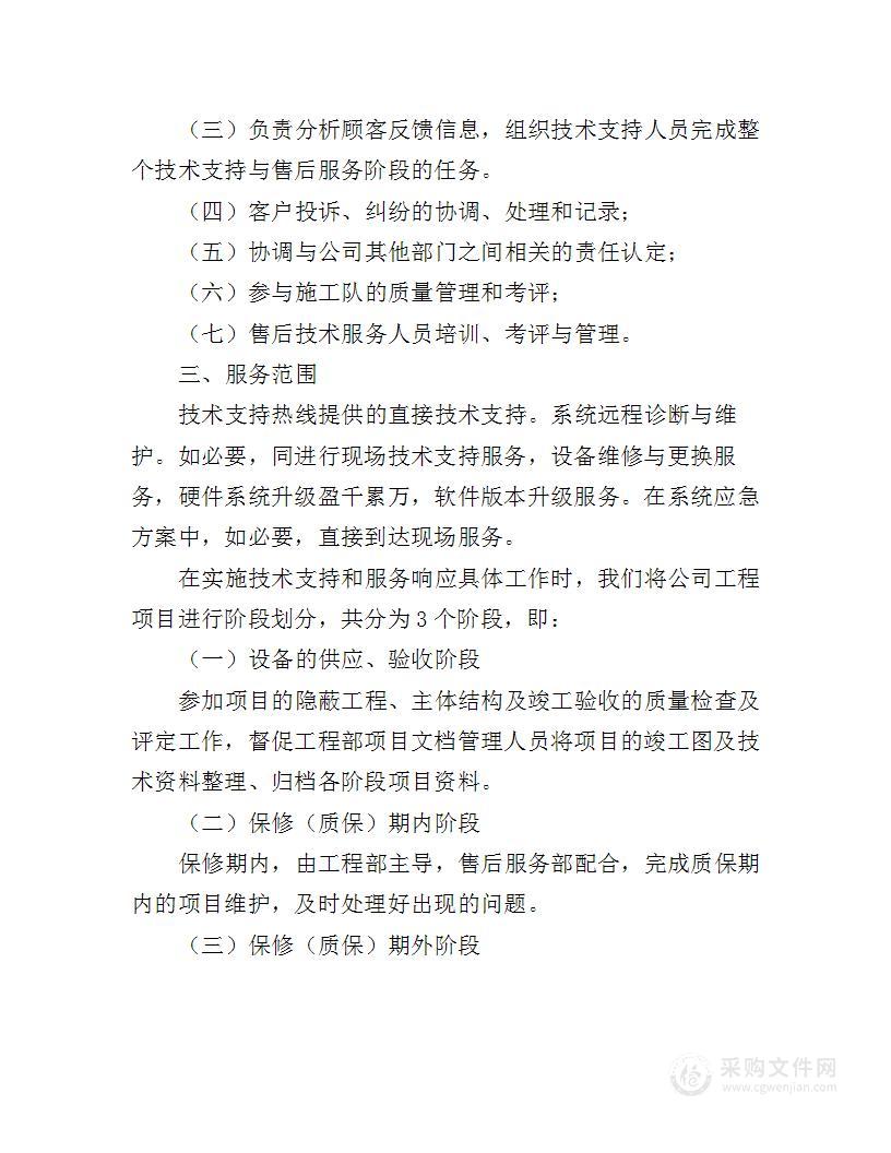 XX公司售后服务体系