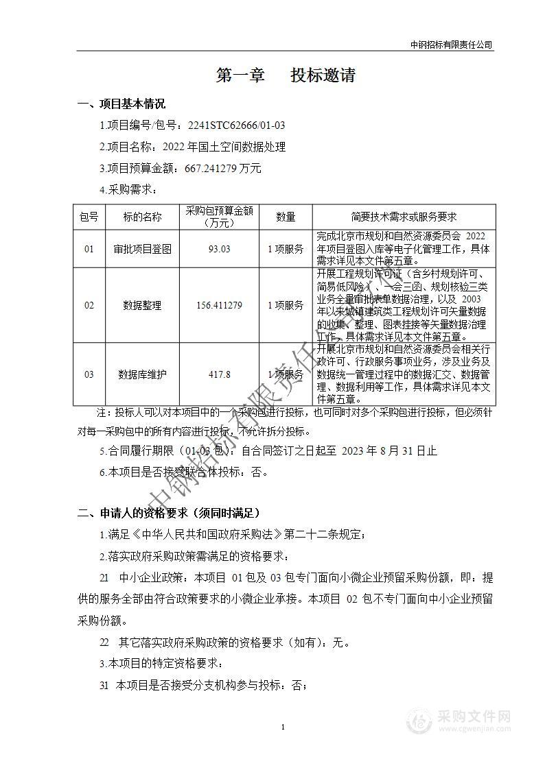 2022年国土空间数据处理（第1包）