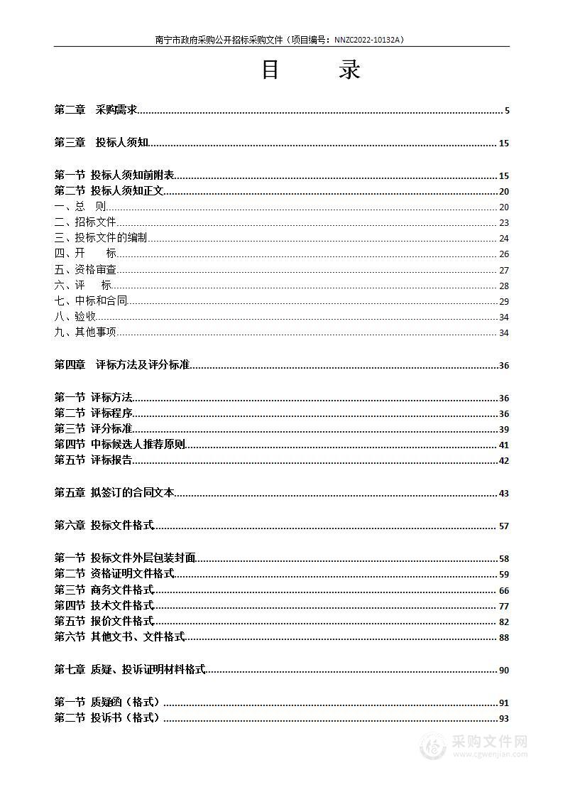 NNZC2022-10132A 2022年南宁市公安局公务用车采购