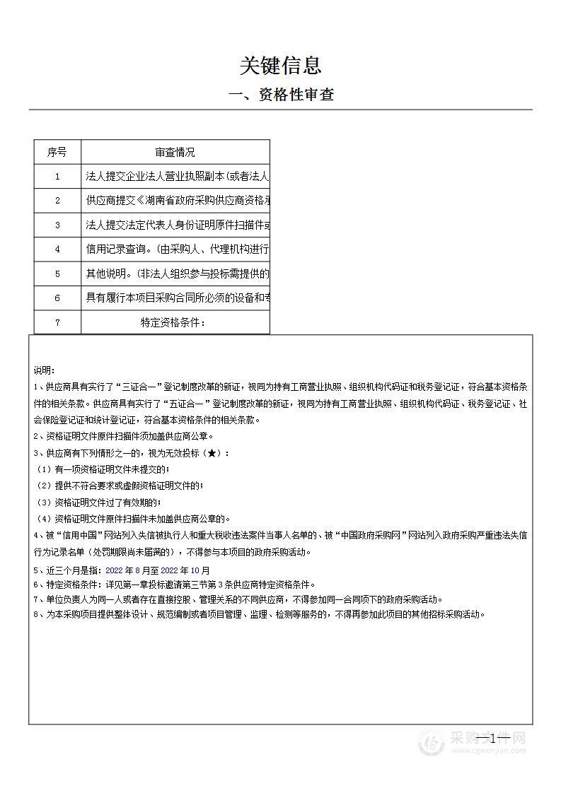 湖南省坪塘监狱罪犯食堂食材类物资采购