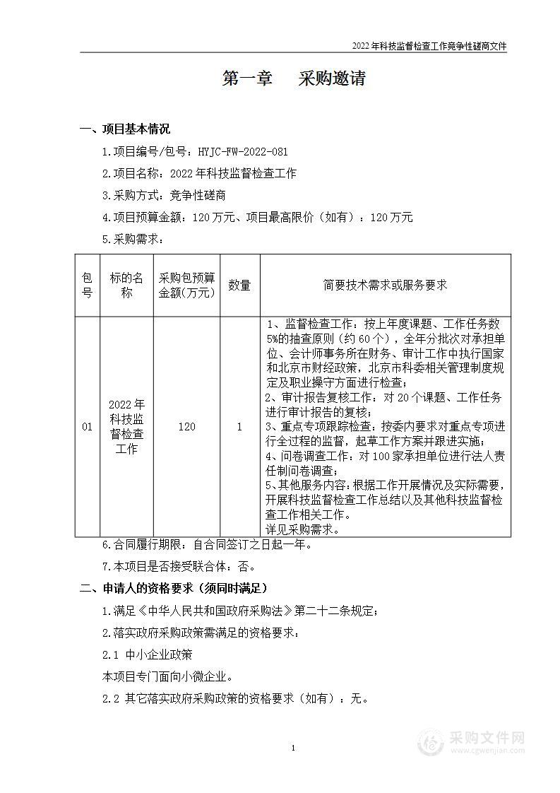 2022年科技监督检查工作