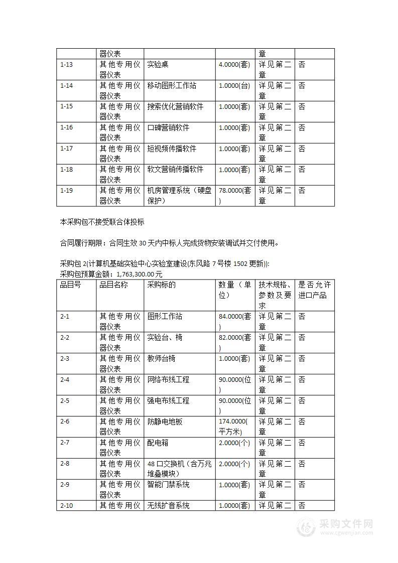 计算机基础实验中心实验室建设