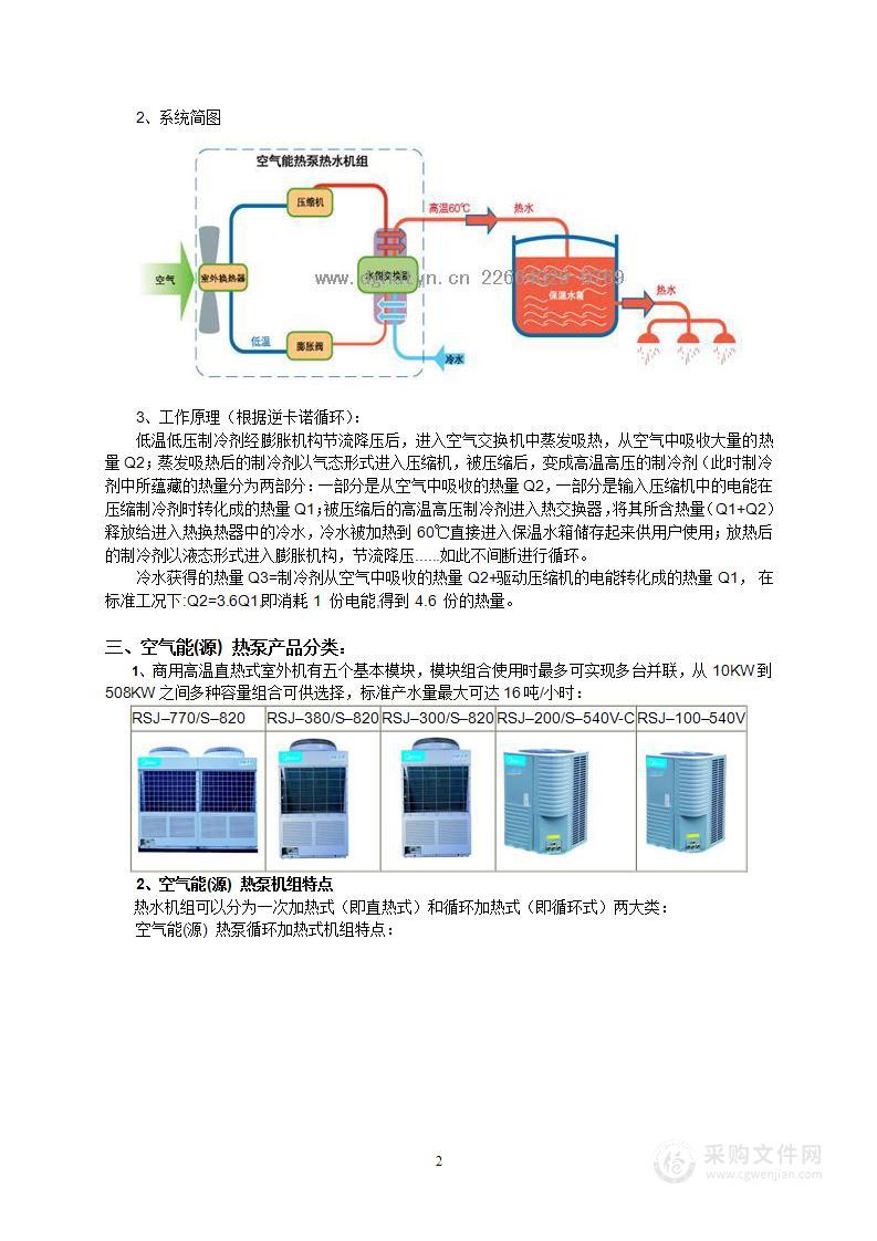 空气能(源)热泵热水工程方案