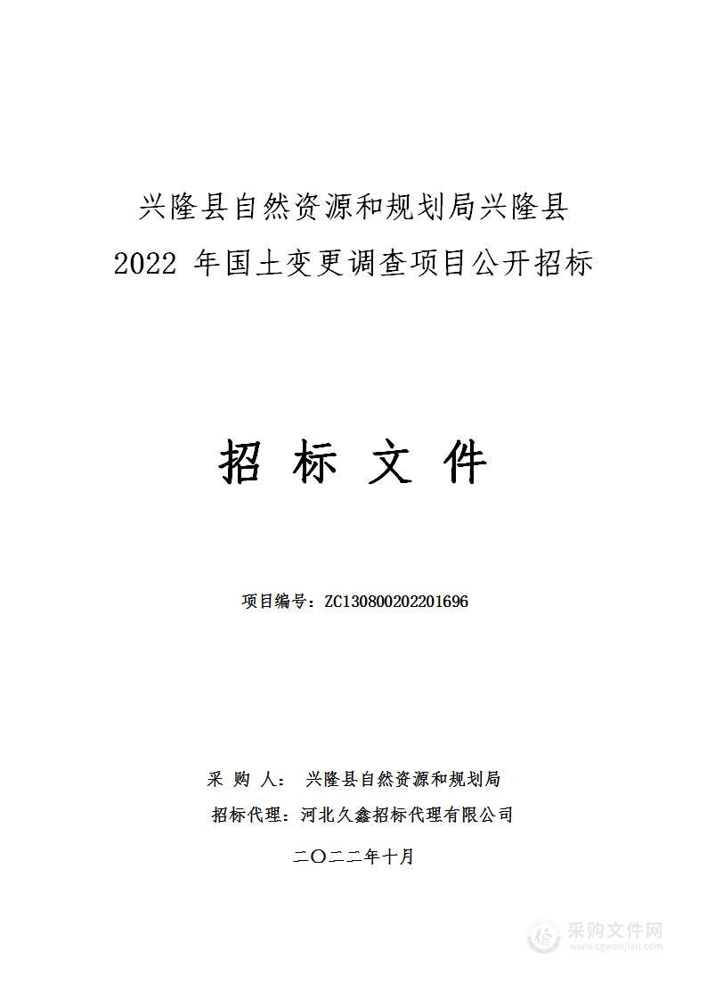 2022年国土变更调查项目