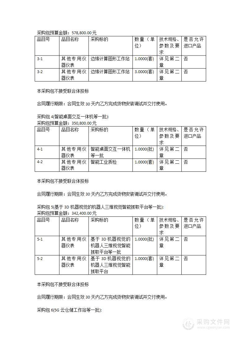 广东工业大学离散制造智能化研发平台采购项目