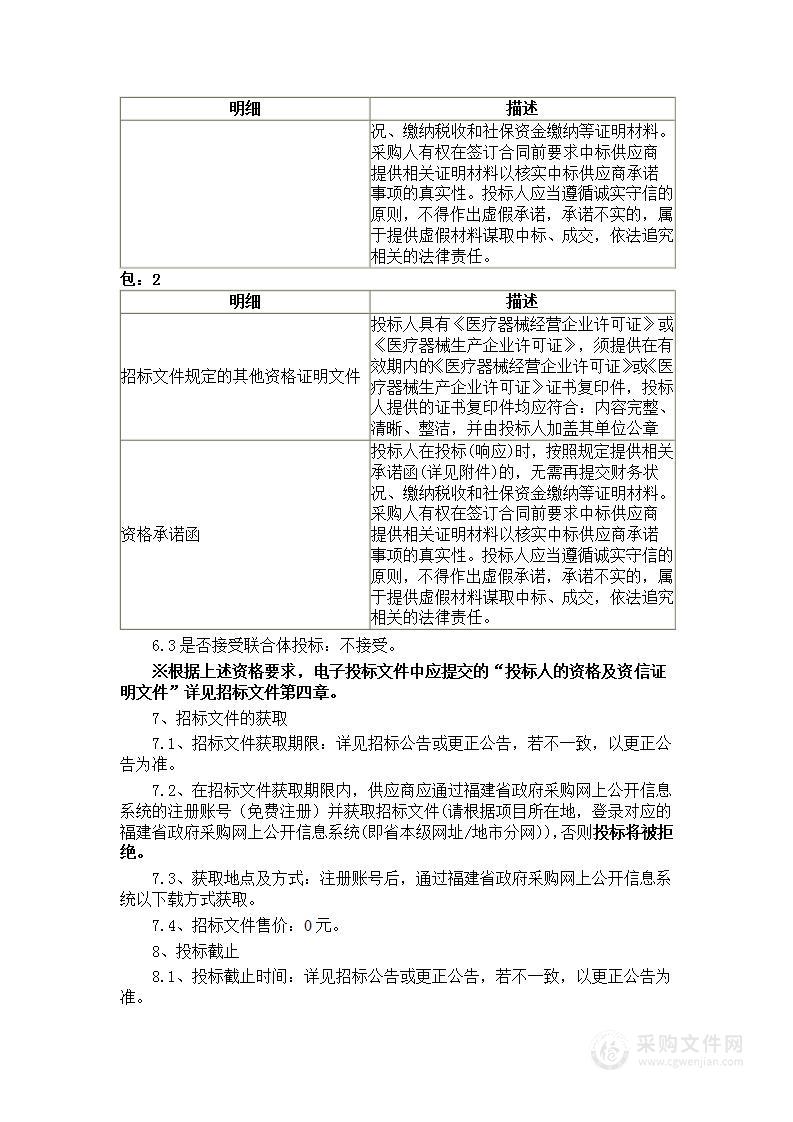 福建省福州儿童医院CT、MRI、胃肠机维保服务类采购项目