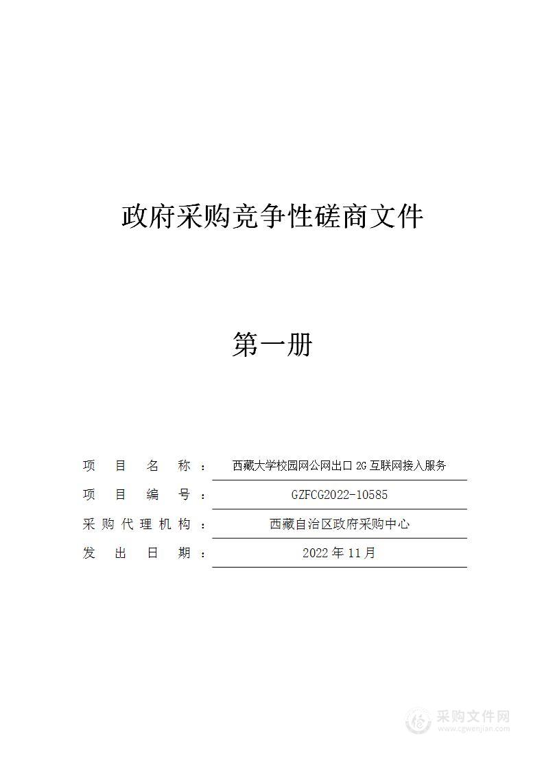 西藏大学校园网公网出口2G互联网接入服务