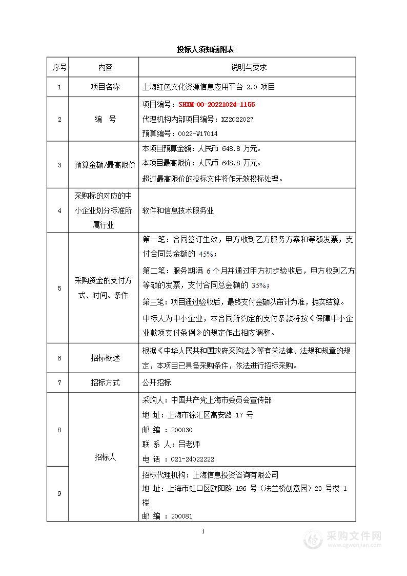 上海红色文化资源信息应用平台2.0项目