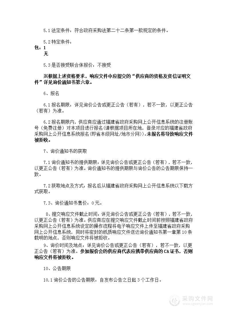 福建省林业调查规划院林业资源监测专业望远镜货物类采购项目