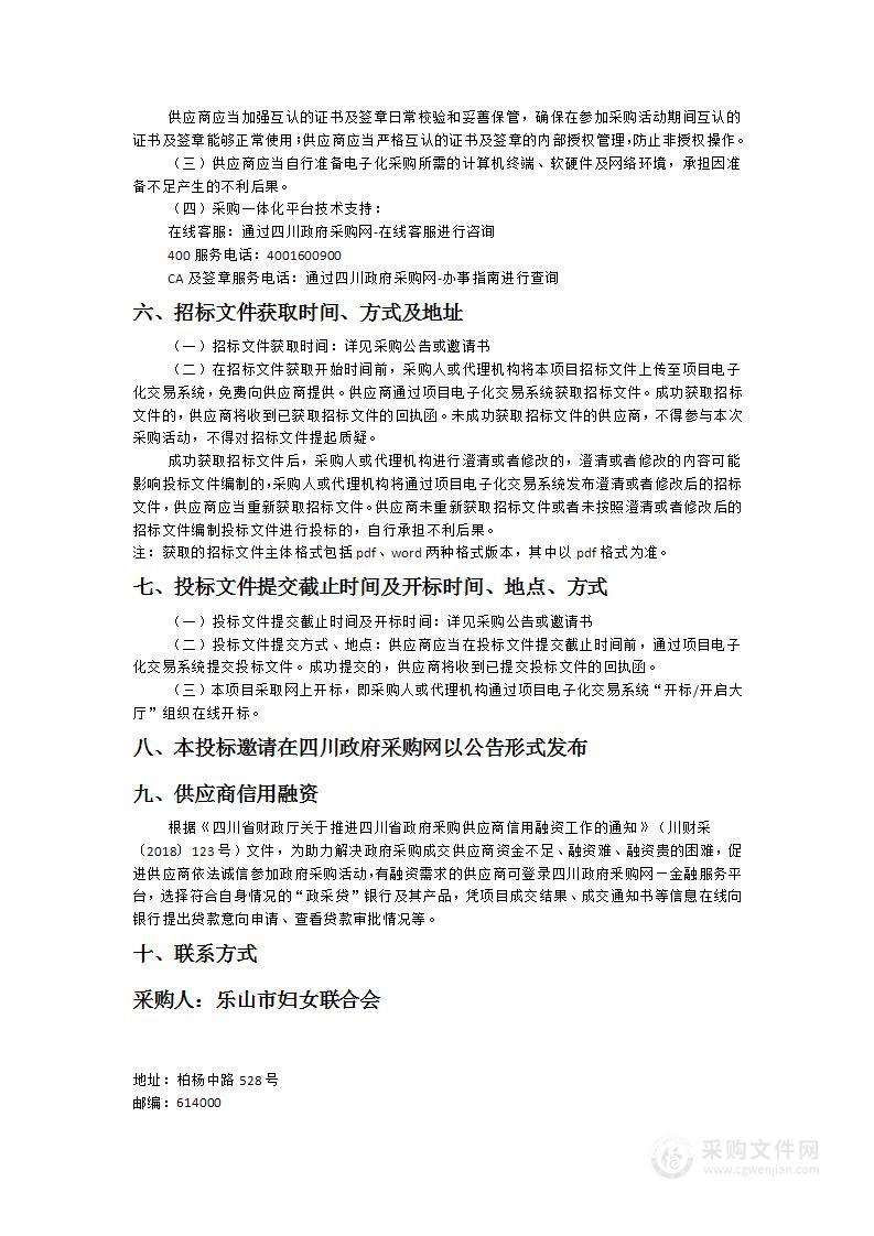 乐山市妇女联合会信息集成系统