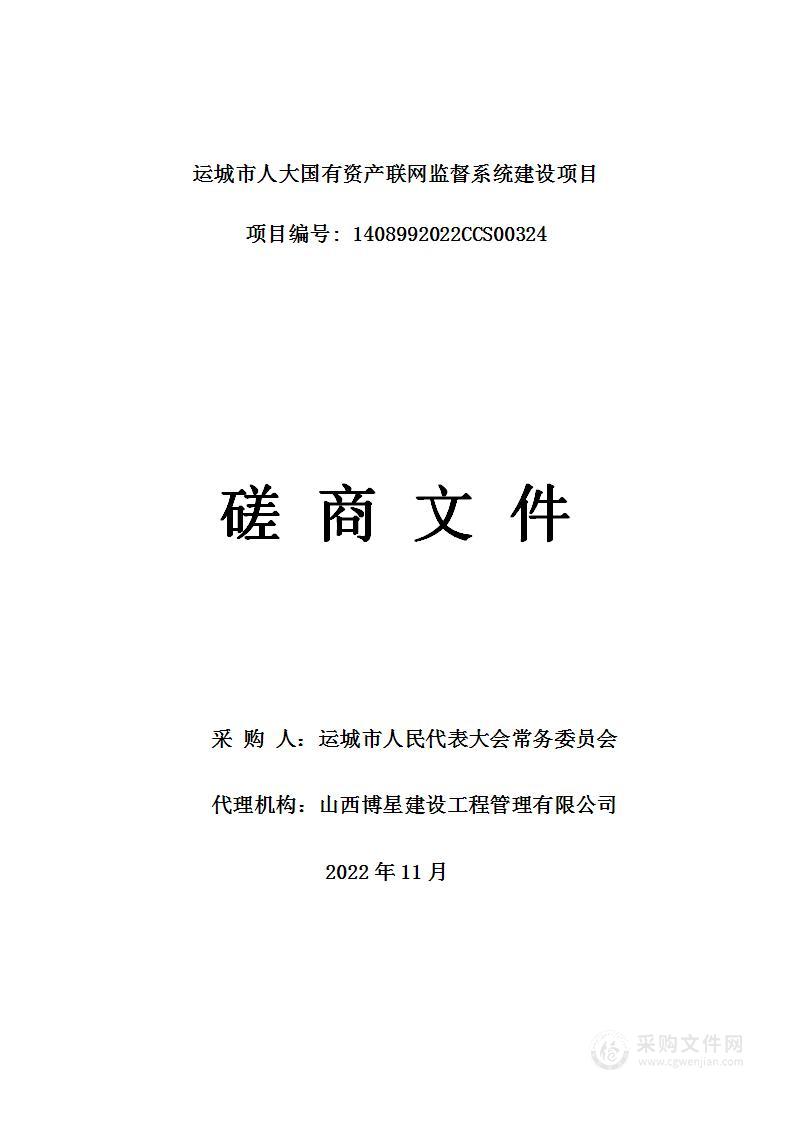 运城市人大国有资产联网监督系统建设项目