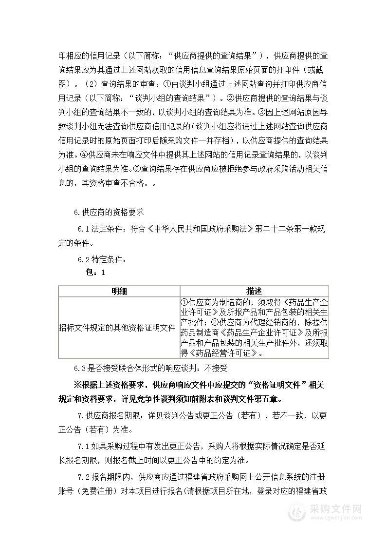 福建省疾病预防控制中心2022年度乙胺吡嗪利福异烟片（II）采购项目